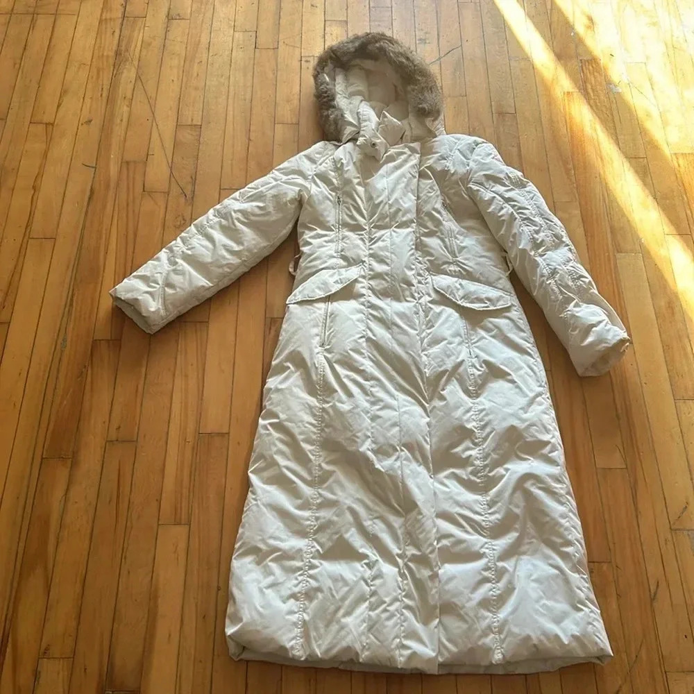 Olsen Europe maxi 80% filled down puffer coat